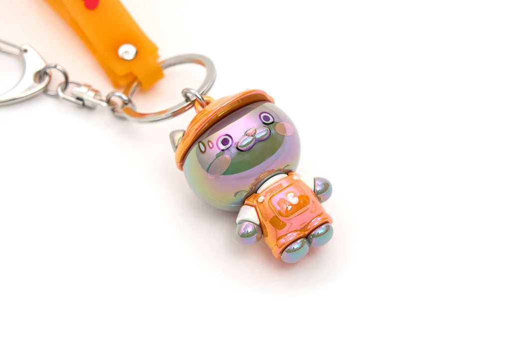 CATXMAN STANDING POST KEY HOLDER (ORANGE)