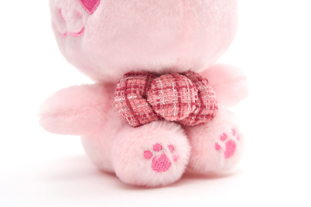 CATXMAN SMALL PLUSH WITH PINK TWEED BOW