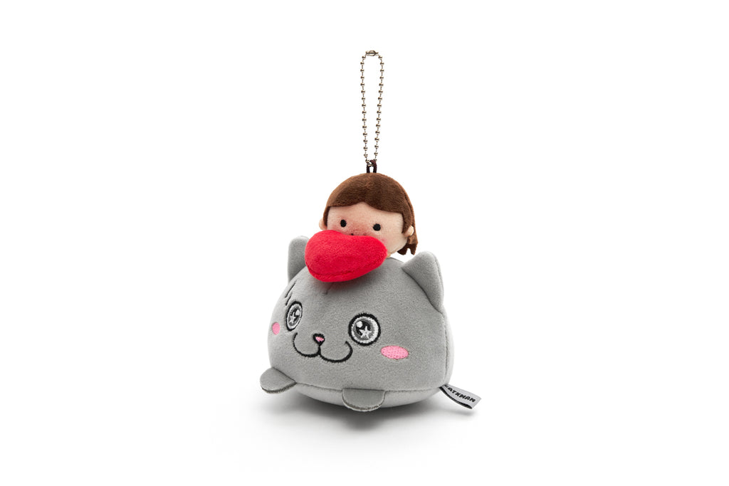 CATXMAN WITH SONYA & HEART KEYCHAIN PLUSH