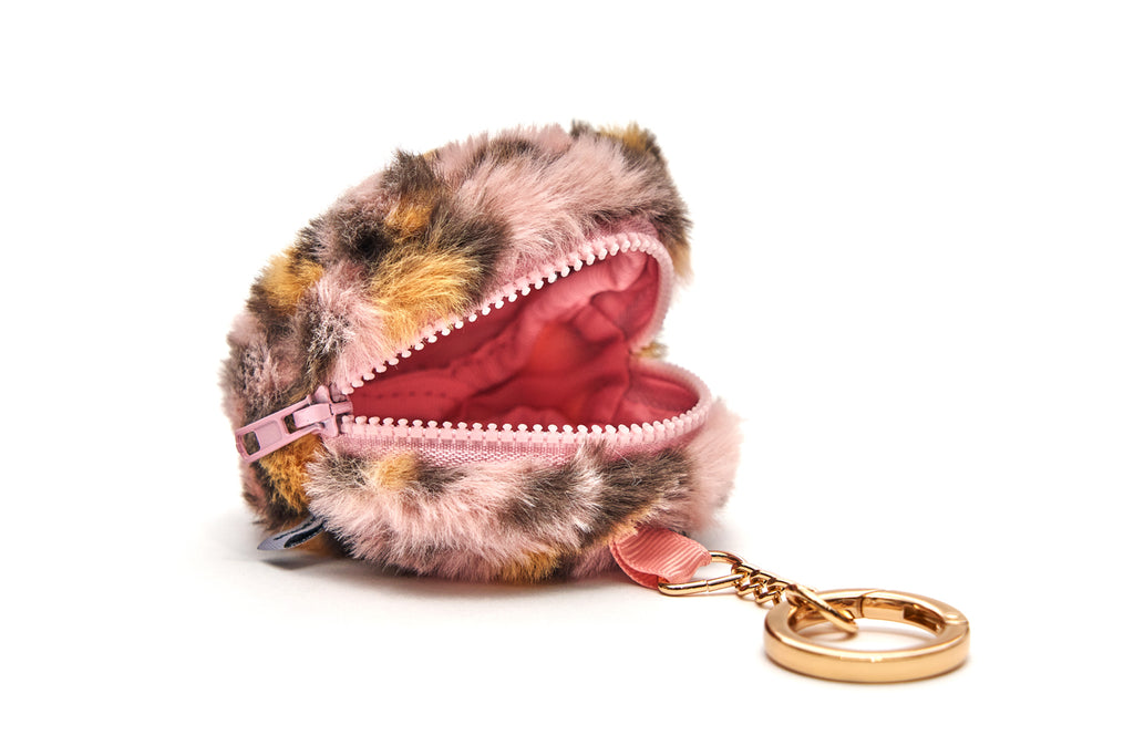 CATXMAN LEOPARD PRINT COINS BAG (PINK)