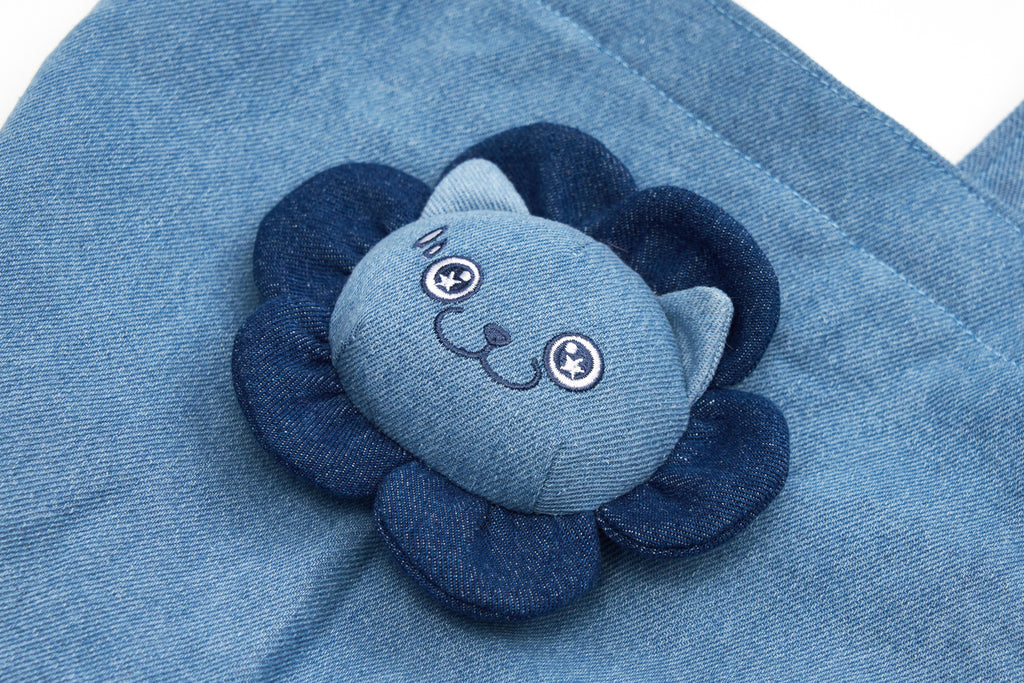CATXMAN DENIM FLOWER TOTE BAG
